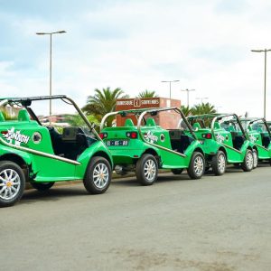 Sal island: Electric spinach car hire for half day - SodadeTour.com